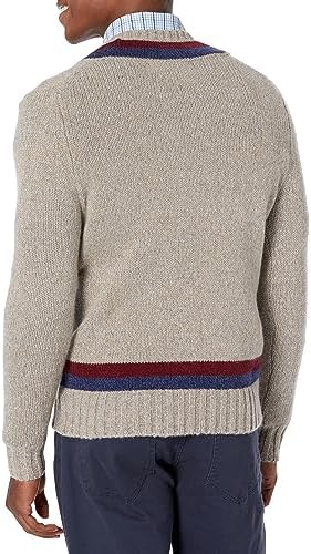 Brooks Brothers Men's Luxury Wool Blend Long Sleeve V-Neck